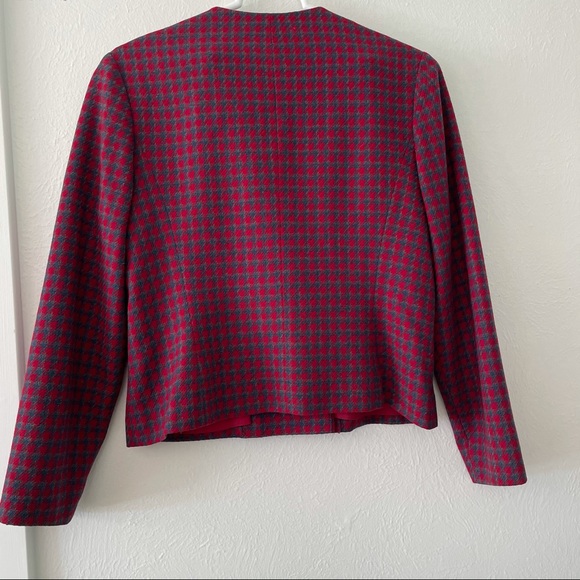 Vintage Pendleton red wool skirt suit set - Picture 5 of 12